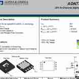 AON7380 nmos管 原理图 数据手册
