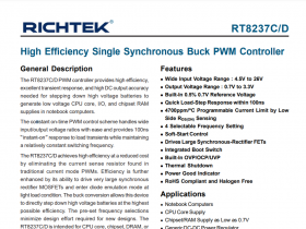 RT8237C/D（Z3 FH），数据手册、pdf、原理图（这个芯片高温控制脚容易坏）